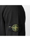 Men's Wappen Patch Box Logo Hoodie Black - STONE ISLAND - BALAAN 7