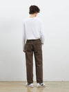 Denim work wear wide pants brown - CORK - BALAAN 3