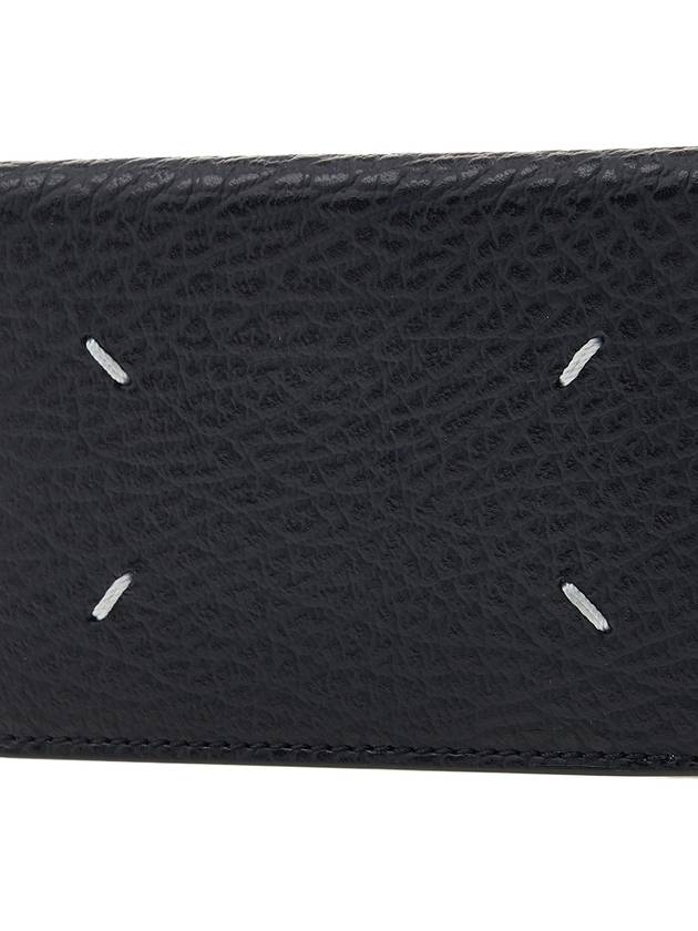 Bovine Leather Card Wallet Black - MAISON MARGIELA - BALAAN 7