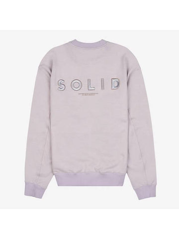 Solid Embroidery Sweatshirt Grey - SOLID HOMME - BALAAN 1