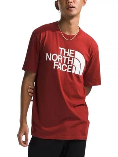 Men's Half Dome Short Sleeve T-Shirt Red - THE NORTH FACE - BALAAN 1