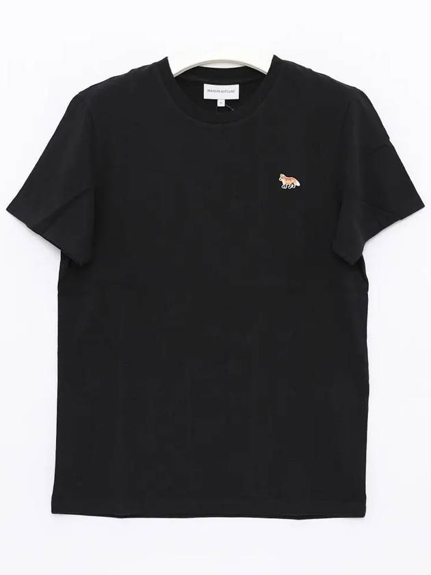 Baby Fox Patch Regular Short Sleeve T-Shirt Black - MAISON KITSUNE - BALAAN 4