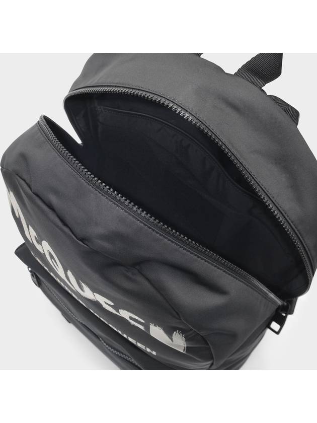 Graffiti Metropolitan Backpack Black - ALEXANDER MCQUEEN - BALAAN 5