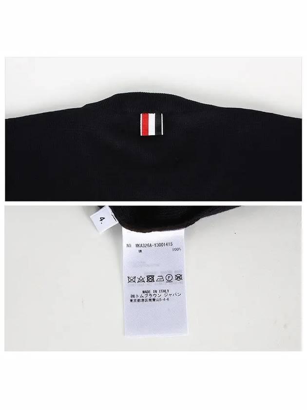 Men's Milan Stitch Armband Crew Neck Knit Top Navy - THOM BROWNE - BALAAN 8