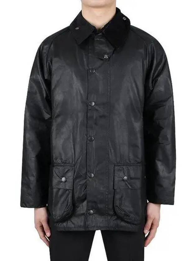 Men's Beaufort Wax Jacket Black - BARBOUR - BALAAN 2