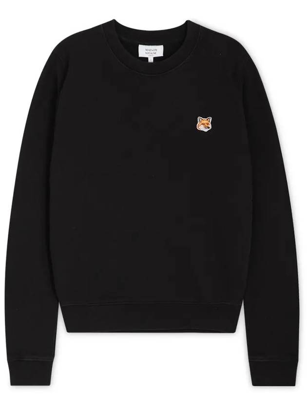 Fox Head Patch Regular Sweatshirt Black - MAISON KITSUNE - BALAAN 4