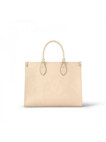 OnTheGo MM Tote Bag Cream - LOUIS VUITTON - BALAAN 1