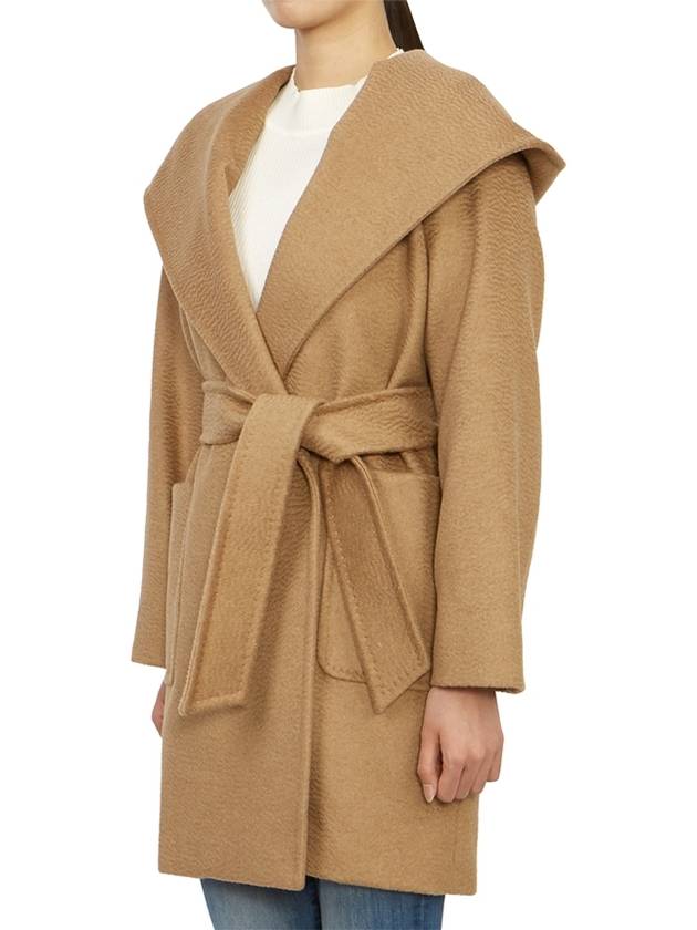 Rialto Collar Robe Single Coat Camel - MAX MARA - BALAAN 3