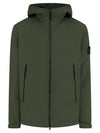 Primaloft Insulation Soft Shell-R Hooded Jacket Dark Green - STONE ISLAND - BALAAN 2