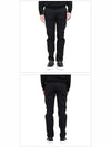 Men's Biker Cotton Straight Pants Black - LANVIN - BALAAN 4