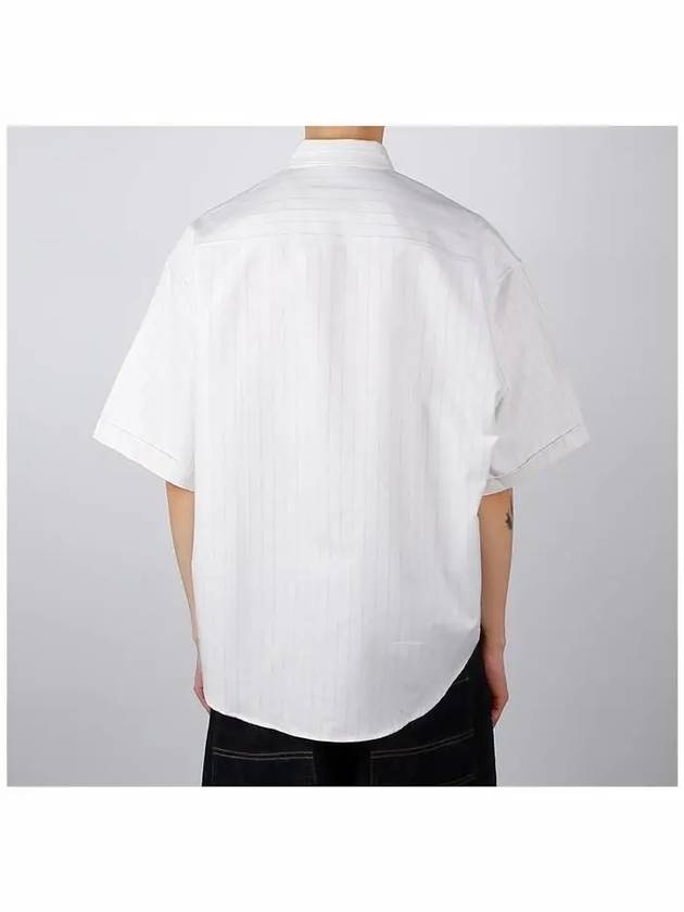 De Coeur Short Sleeve Shirt Chalk - AMI - BALAAN 5