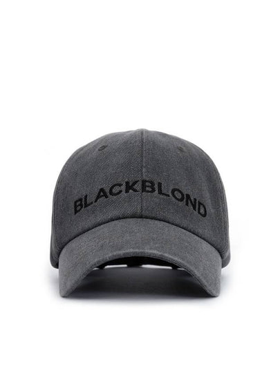 Classic Logo Denim Cap Dark Grey - BLACKBLOND - BALAAN 2