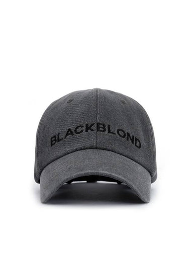 Classic Logo Denim Cap Dark Grey - BLACKBLOND - BALAAN 1