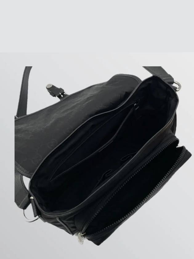 GG Microsima Nylon Messenger Bag Black - GUCCI - BALAAN 6