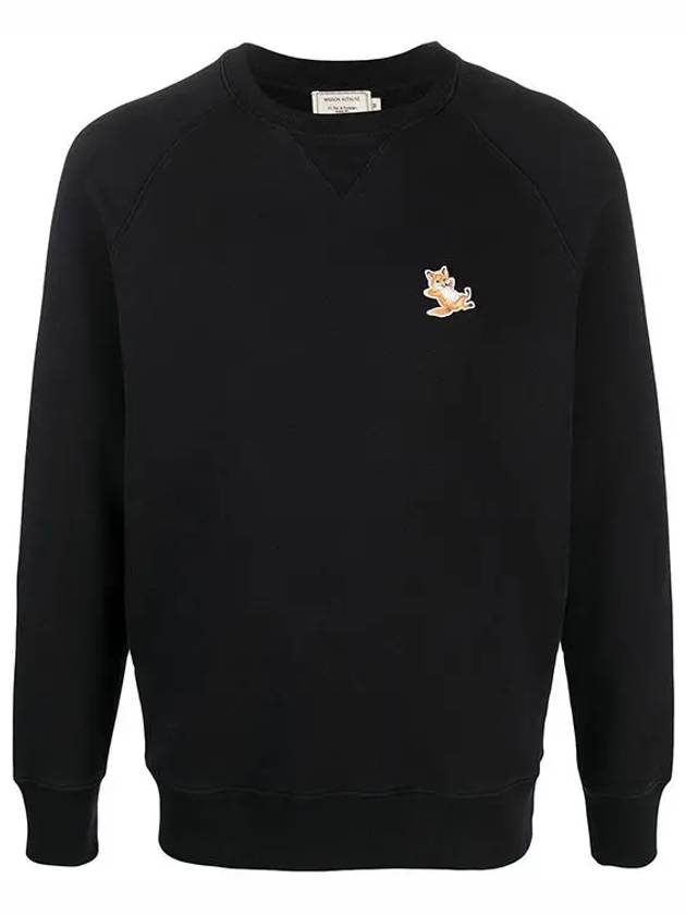 Chillax Fox Patch Classic Sweatshirt Black - MAISON KITSUNE - BALAAN 2