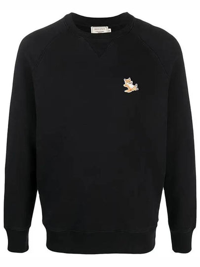 Chillax Fox Patch Classic Sweatshirt Black - MAISON KITSUNE - BALAAN 2