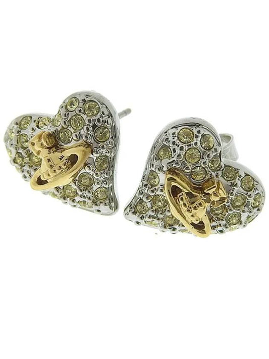 Men's Tiny Diamante Heat Earrings Gold - VIVIENNE WESTWOOD - BALAAN 2