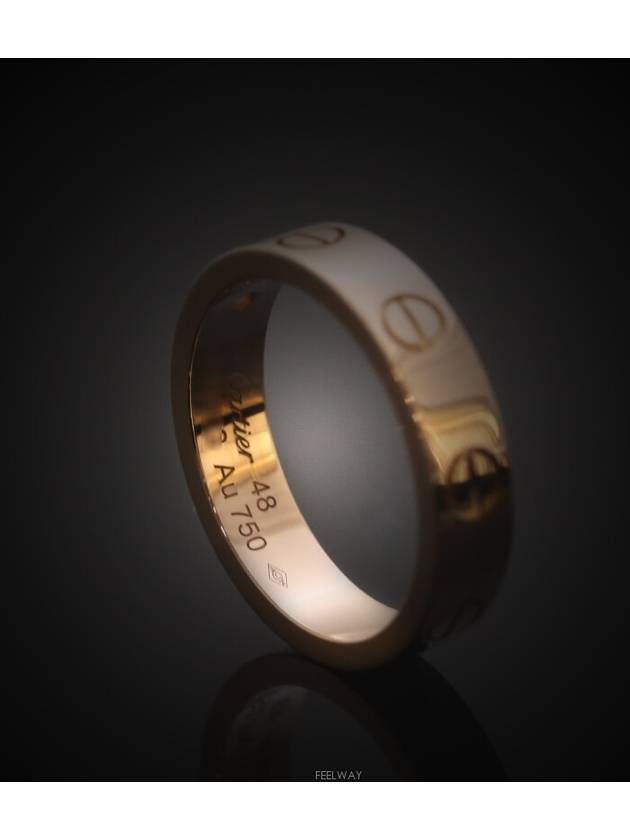 Daejeon Used Luxury Goods Love Band Mini Ring 18K Rose Gold Diamond 1P No 48 3 5mm - CARTIER - BALAAN 5