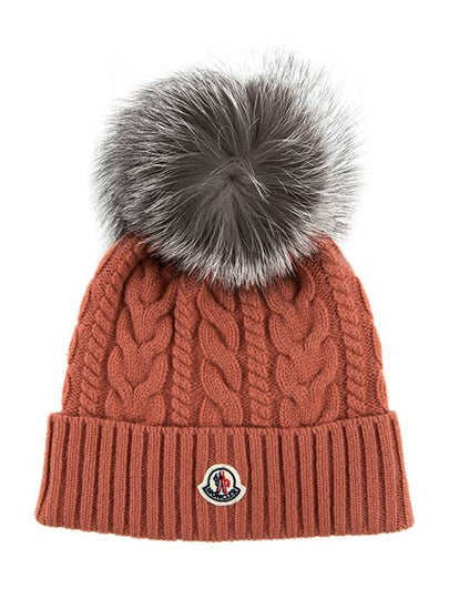 Pom Pom Beanie Dark Pink - MONCLER - BALAAN 2