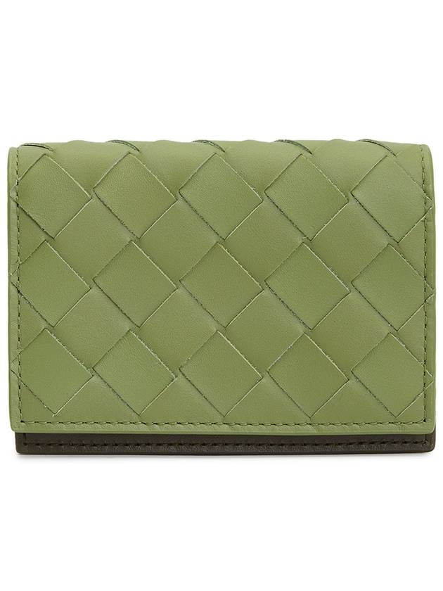 Men's Intrecciato Card Wallet Green - BOTTEGA VENETA - BALAAN 2