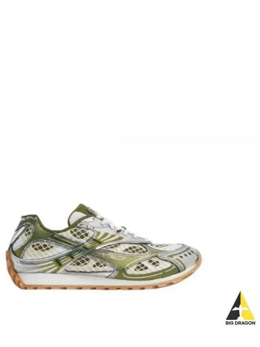 Orbit Mesh Rubber Low Top Sneakers Green - BOTTEGA VENETA - BALAAN 2