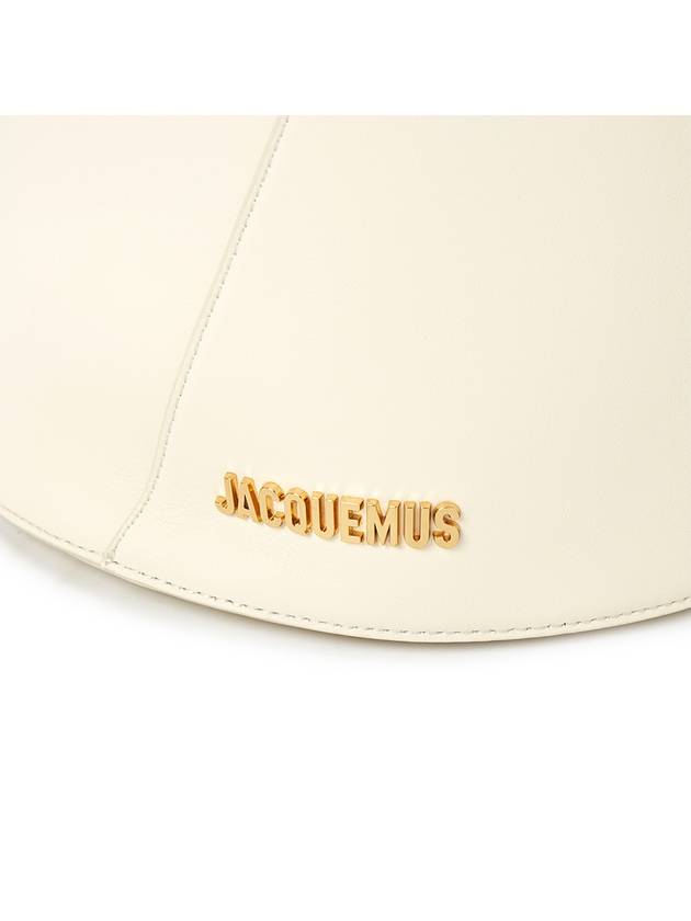 Le Petit Tourni Mini Knotted Leather Bucket Bag Ivory - JACQUEMUS - BALAAN 7