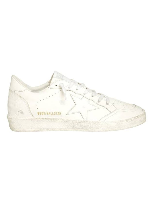 Ball Star Leather Low Top Sneakers White - GOLDEN GOOSE - BALAAN 1