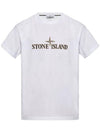 Stamp One Print Short Sleeve T-Shirt White - STONE ISLAND - BALAAN 1