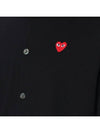 heart logo short sleeve wool cardigan AX N095 051 1 - COMME DES GARCONS - BALAAN 5