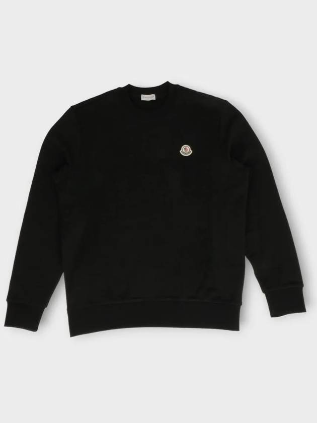 24SS Logo Patch Sweatshirt Sweatshirt Black 8G00072 809KR 999 - MONCLER - BALAAN 2