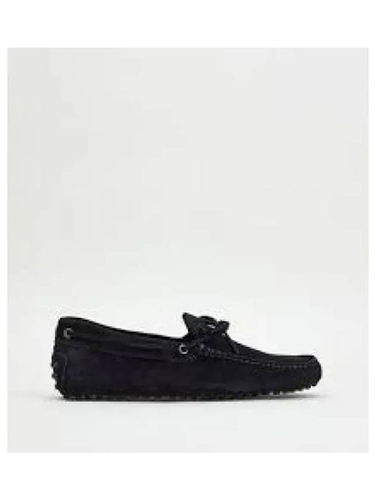 Men's Gommino Suede Driving Shoes Black - TOD'S - BALAAN 2