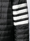 Men's 4 Bar Hooded Padding Black - THOM BROWNE - BALAAN 4