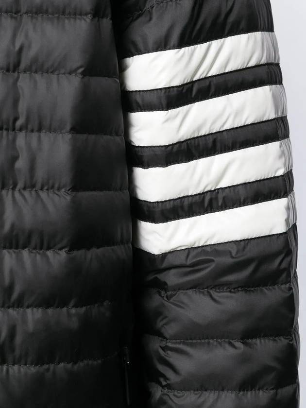 Men's 4 Bar Hooded Padding Black - THOM BROWNE - BALAAN 4