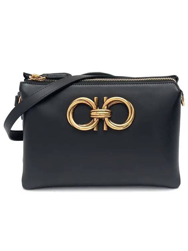 Salvatore Trapeggio Mini Bag Black - SALVATORE FERRAGAMO - BALAAN 3