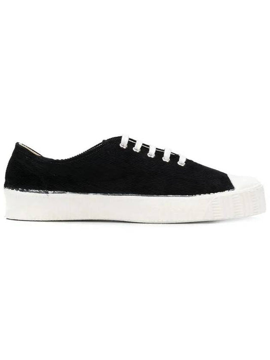 11th Anniversary Corduroy Low Top Sneakers Black W27601 BLACK - COMME DES GARCONS - BALAAN 2