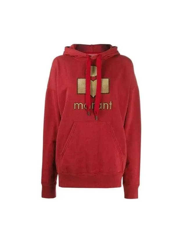 Mansel Big Logo Hoodie Red - ISABEL MARANT - BALAAN 2