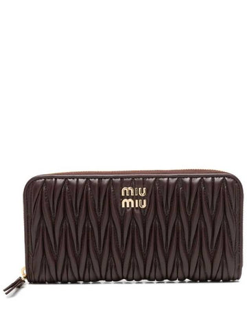 Miu Miu Large Matelassé Leather Wallet - MIU MIU - BALAAN 1