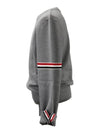 Men's Milan Stitch Armband Crew Neck Knit Top Light Grey - THOM BROWNE - BALAAN 3