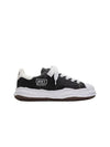 Blakey OG Sole Embossed Leather Low Top Sneakers Black - MIHARA YASUHIRO - BALAAN 1