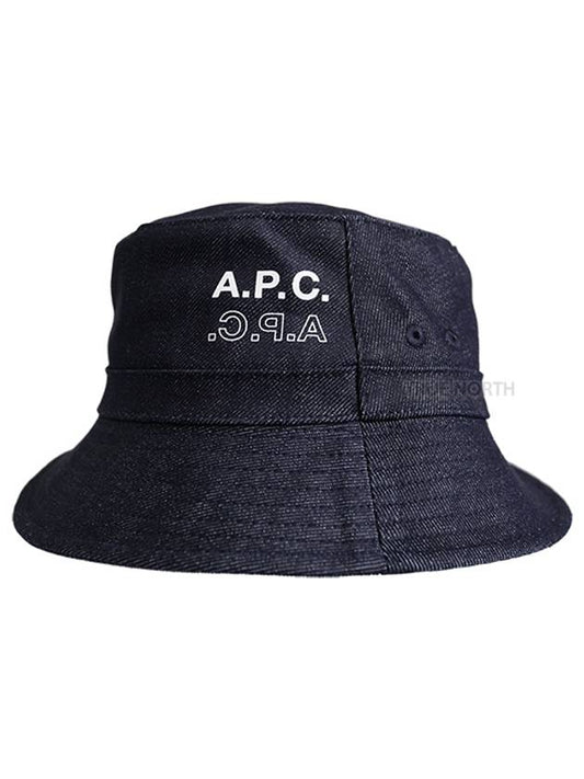 Bob Mark Denim Bucket Hat Indigo - A.P.C. - BALAAN.