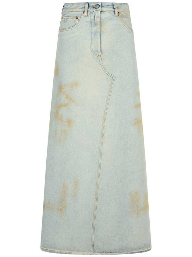 Mm6 Maison Margiela Blue Denim Skirt - MAISON MARGIELA - BALAAN 1