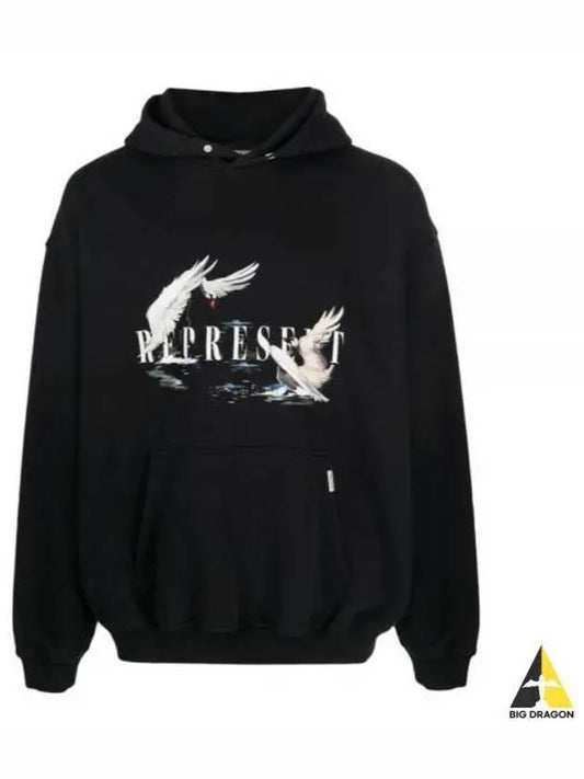 MH4017 171 Swan Hoodie - REPRESENT - BALAAN 1