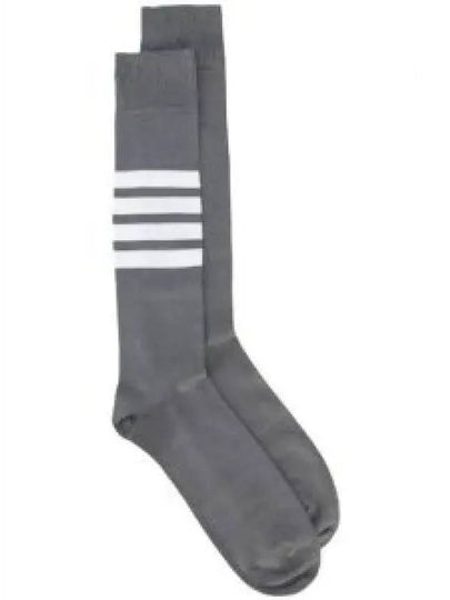 4 Bar Stripe Cotton Socks Grey - THOM BROWNE - BALAAN 2