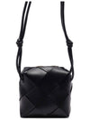 Cassette Intrecciato Mini Shoulder Bag Black - BOTTEGA VENETA - BALAAN 5