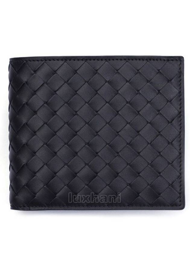 Intrecciato Weaving Half Wallet Black - BOTTEGA VENETA - BALAAN 2