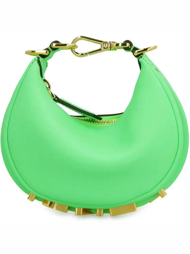 Nano Fendigraphy Hobo Tote Bag Neon Green - FENDI - BALAAN 4