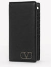 V Logo Card Wallet Black - VALENTINO - BALAAN 2