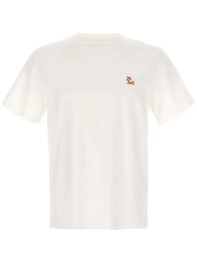 Chillax Fox Patch Regular Short Sleeve T-Shirt White - MAISON KITSUNE - BALAAN 2