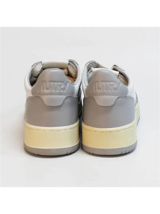 Medalist Leather Low Top Sneakers Grey White - AUTRY - BALAAN 6