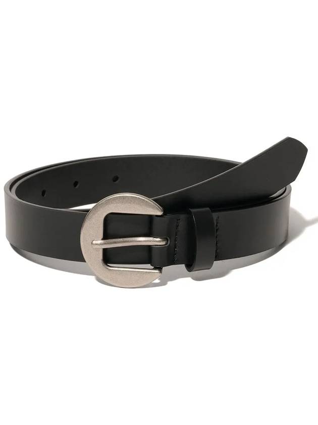 BL009 Casual Men Women Leather Belt 23mm Black - LE MASQUE - BALAAN 3